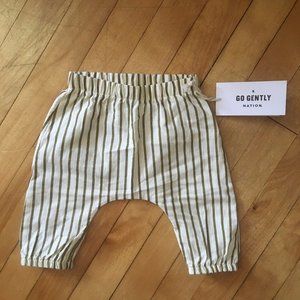 Go Gently Nation organic cotton harem pants 0-3 m